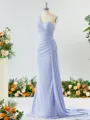 Gorgeous Sheath/Column One-Shoulder Jersey Bridesmaid Dress With Ruched