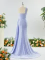 Gorgeous Sheath/Column One-Shoulder Jersey Bridesmaid Dress With Ruched