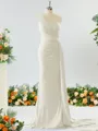 Gorgeous Sheath/Column One-Shoulder Jersey Bridesmaid Dress With Ruched