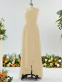 Luxurious A-line One-Shoulder Chiffon Bridesmaid Dress With Ruffles