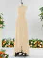 Luxurious A-line One-Shoulder Chiffon Bridesmaid Dress With Ruffles