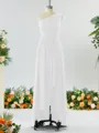 Luxurious A-line One-Shoulder Chiffon Bridesmaid Dress With Ruffles
