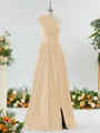 Mesmerizing A-line One-Shoulder Satin Bridesmaid Dress With Slit