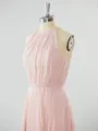 A-line Magnificent Halter Chiffon Bridesmaid Dress With Ruffles