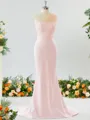 Sheath/Column One-Shoulder Splendiferous Stretch Crepe Bridesmaid Dress