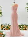 Sheath/Column One-Shoulder Splendiferous Stretch Crepe Bridesmaid Dress