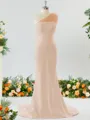 Sheath/Column One-Shoulder Splendiferous Stretch Crepe Bridesmaid Dress
