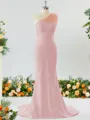 Sheath/Column One-Shoulder Splendiferous Stretch Crepe Bridesmaid Dress