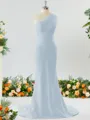 Sheath/Column One-Shoulder Splendiferous Stretch Crepe Bridesmaid Dress