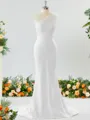 Sheath/Column One-Shoulder Splendiferous Stretch Crepe Bridesmaid Dress