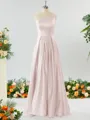 A-line One-Shoulder Unforgettable Satin Bridesmaid Dress With Slit Ruffles