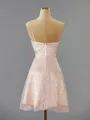 A-line Spaghetti Straps Shining Open Back Short/Mini Homecoming Dress With Sequins