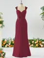 Sheath/Column Timeless Straps Floor-Length Chiffon Mother of the Bride Dress With Beading