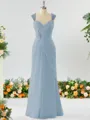 Sheath/Column Timeless Straps Floor-Length Chiffon Mother of the Bride Dress With Beading