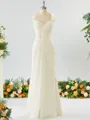 Sheath/Column Timeless Straps Floor-Length Chiffon Mother of the Bride Dress With Beading