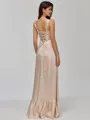 Gorgeous A-line Straps Floor-Length Silk Like Satin Bridesmaid Dress