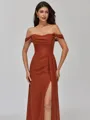 Timeless Sheath Cowl Pleated Floor-Length Chiffon Bridesmaid Dress