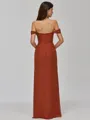 Timeless Sheath Cowl Pleated Floor-Length Chiffon Bridesmaid Dress