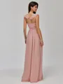 Radiant A-line V-Neck Sash/Ribbon/Belt Floor-Length Chiffon Bridesmaid Dress