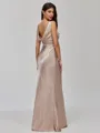 Impeccable Sheath Scoop Floor-Length Silk Like Satin Bridesmaid Dress