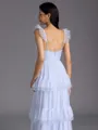 Timeless A-line Sweetheart Cascading Ruffles Floor-Length Bridesmaid Dress