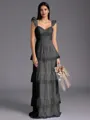 Timeless A-line Sweetheart Cascading Ruffles Floor-Length Bridesmaid Dress