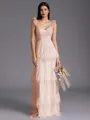 Timeless A-line Sweetheart Cascading Ruffles Floor-Length Bridesmaid Dress