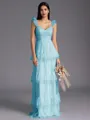 Timeless A-line Sweetheart Cascading Ruffles Floor-Length Bridesmaid Dress