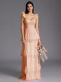 Timeless A-line Sweetheart Cascading Ruffles Floor-Length Bridesmaid Dress
