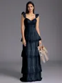 Timeless A-line Sweetheart Cascading Ruffles Floor-Length Bridesmaid Dress