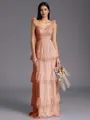 Timeless A-line Sweetheart Cascading Ruffles Floor-Length Bridesmaid Dress