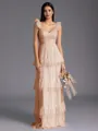 Timeless A-line Sweetheart Cascading Ruffles Floor-Length Bridesmaid Dress