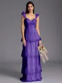 Timeless A-line Sweetheart Cascading Ruffles Floor-Length Bridesmaid Dress