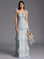 Timeless A-line Sweetheart Cascading Ruffles Floor-Length Bridesmaid Dress