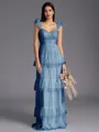 Timeless A-line Sweetheart Cascading Ruffles Floor-Length Bridesmaid Dress