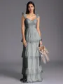 Timeless A-line Sweetheart Cascading Ruffles Floor-Length Bridesmaid Dress