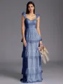 Timeless A-line Sweetheart Cascading Ruffles Floor-Length Bridesmaid Dress