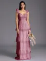 Timeless A-line Sweetheart Cascading Ruffles Floor-Length Bridesmaid Dress