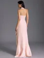 Understated A-line Halter Floor-Length Stretch Crepe Bridesmaid Dress