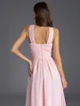 Trendy A-line Halter Pleated Floor-Length Chiffon Bridesmaid Dress