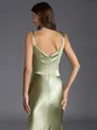 Mesmerizing Sheath Scoop Floor-Length Silk Like Satin Bridesmaid Dress