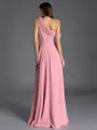 Magnificent A-line Pleated Floor-Length Chiffon Bridesmaid Dress
