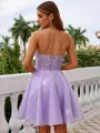 Elegant A-line Straight Corset Short/Mini Homecoming Dress