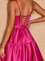 A-line Princess Spaghetti Straps Corset Short/Mini Homecoming Dress