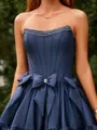 Gorgeous Ball-Gown Straight Taffeta Short/Mini Homecoming Dress With Bow