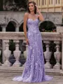 Noble Sheath Sweetheart Appliques Lace Sweep Train Tulle Corset Prom Dress