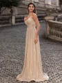 Perfect A-line V-Neck Floor-Length Prom Dress