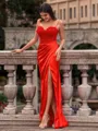 Elegant Sheath Spaghetti Straps Appliques Lace Floor-Length Corset Prom Dress