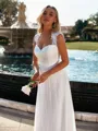 Classic A-line Sweetheart Appliques Lace Floor-Length Chiffon Wedding Dress