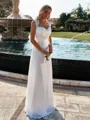Classic A-line Sweetheart Appliques Lace Floor-Length Chiffon Wedding Dress